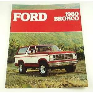  1980 80 Ford BRONCO Truck BROCHURE Ranger XLT Custom 