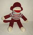 Dan Dee Collector’s Choice Plush Red Sock Monkey with Multicolor 