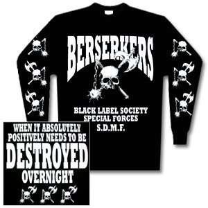 Black Label Society Berserkers Long Sleeved T shirt Extra 