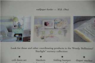 WENDY BELLISSIMO NURSERY WALLPAPER BORDER STARLIGHT BABY & KIDS STARS 
