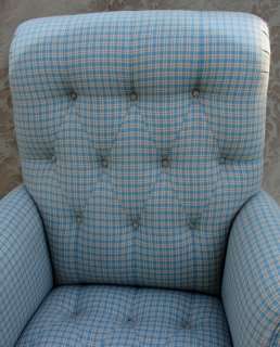 ANTIQUE BANKER OFFICE ARM CHAIR REUPHOLSTERED  
