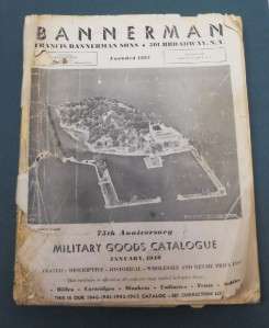 1940 Bannerman Military Goods Catalogue 75th Anniversary  