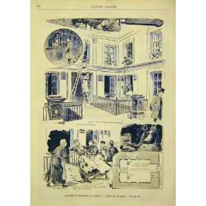  Temple Boulevard Crime Sketches French Print 1891
