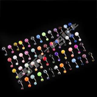   Mix Ball Belly Navel Barbell Steel Bars Rings Body Piercing  
