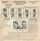John Dillinger 1934 Wanted Poster Bank