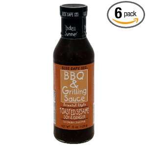 Olde Cape Cod BBQ & Grilling Sauce, Toasted Sesame, Soy & Ginger, 15.3 