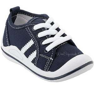   Wee Squeak Baby Toddler Little Boys Navy White Tennis Shoes 3 12 Baby