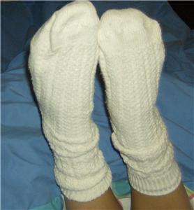 my well worn short slouch socks soft knit warm comfty  