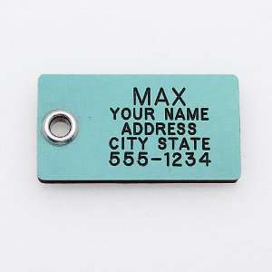  Pet ID Tag   Rectangle   Custom engraved cat and dog ID tags 