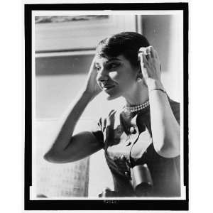   ,Maria Callas,1923 1977,tidying her hair,soprano