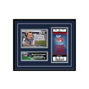  NFL Game Day Ticket Frame   New England Patriots Sports 