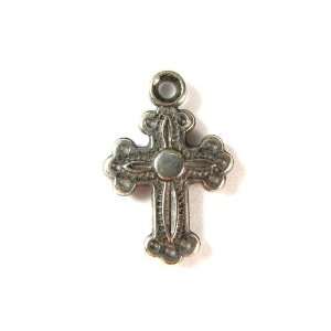  Byzantine Mini Stainless Steel Cross Pendant on Cord 