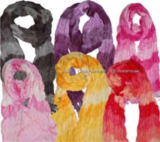 Tie Dye Wrap / Scarf / Shawl 6 colours