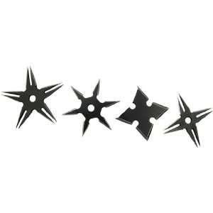  Stealth Collection Throwing Stars   Black