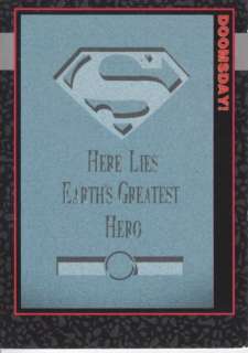 SKYBOX DC COMICS DEATH OF SUPERMAN PROMO CARD #0  