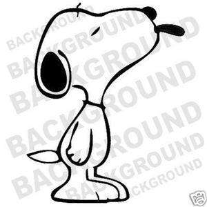 SNOOPY WITH TONGUE OUT car window sticker decal vinyl  