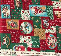 Quilting Fabric Nostalgic Santa Patchwork VIP Cranston  