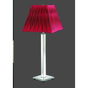 Bistro Floor Lamp with Classic Square Shade in Mirrored Shade Color 