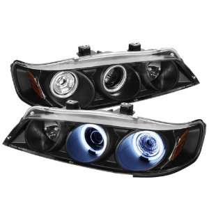   Halo Black Projector Headlights Assembly (Sold in Pairs) Automotive