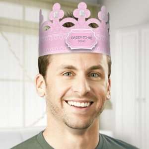    Daddy To Be Crown   Pink Personalized Baby Shower Hat Baby