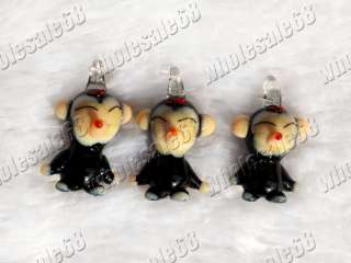 FREE wholesale 30pcs monkey animal charm pendant beads  