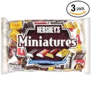 Hershey Assorted Miniatures Candy Bars, 19.75 Ounce (Pack of 3 