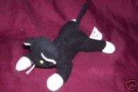 Ty Teenie beanie black cat white feet (ZIP) D.O.B. 1993  