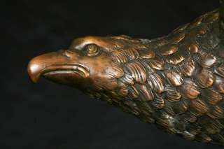 Bronze American Eagle Statue Casting Birds Prey  