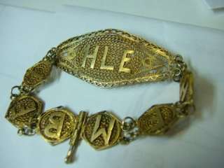 this antique bracelet as shown in pictures the typical handmade catch 