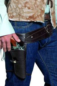Single Holster And faux Leather Gun Belt 33097  