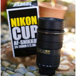   Camera Lens Cup Mug 24 70mm THERMOS Coffee + Pouch ZOOM ABLE DC59