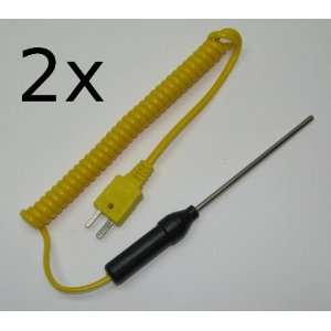 Stainless Steel K Type Thermocouple Insertion Probe 3 with spiral 