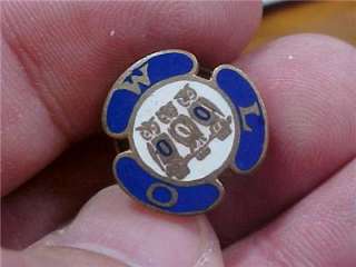 Fraternal Order of The Owl Enamel Antique Pin O.O.O.  