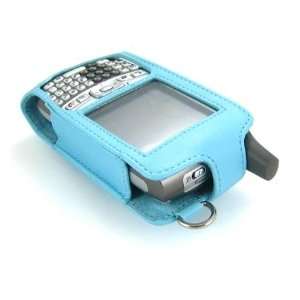 Blue luxury leather case for Palm Treo 700 w 700W 700p 700, Flip Style 