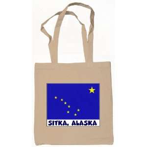 Sitka Alaska Souvenir Tote Bag Natural