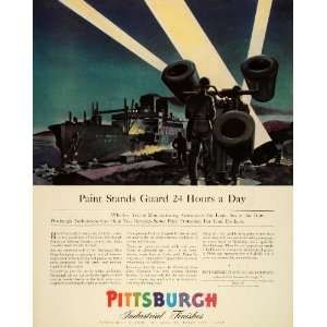  1942 Ad Pittsburgh Plate Glass Finishes Paints World War 