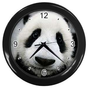 Hi Little Panda Black Wall Clock 