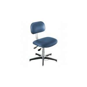   17 22 ESD Safe Black Fabric Chair with Aluminum Base