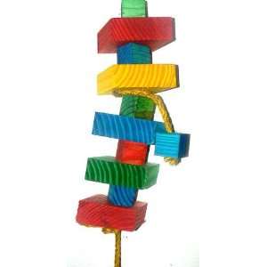    Bird Toy   Blocks Blocks & Rope   18 Inches Long