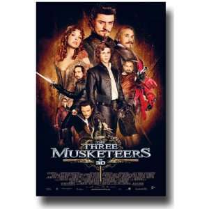  Three Musketeers Poster   2011 Movie Teaser Flyer   11 X 