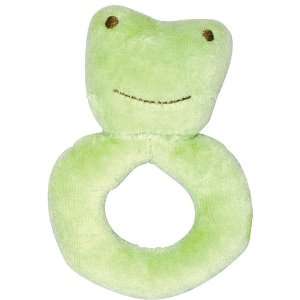   sprouts by i play Organic Velour Ring Rattle   Frog Toys & Games