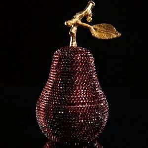 Co Swarovski Aubergine Pear   2.75oz 