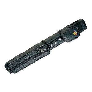  Black Leatherette Hard Polyform Pool Cue Case with 9 Ball 
