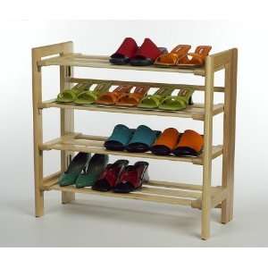  Shoe Rack, 4  Tier By Winsome Wood