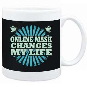   Mug Black  Online Mask changes my life  Hobbies