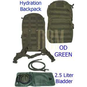   Backpack Pack With 2.5 L Liter Bladder OD GREEN