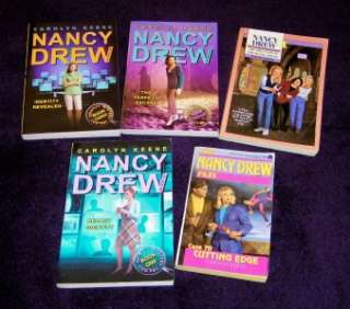 CAROLYN KEENE lot 5 pb Nancy Drew Cutting Edge Secret Identity free 