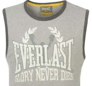Everlast Mens Boxing Training Gym Vest Top T shirt Tank Grey M Large 