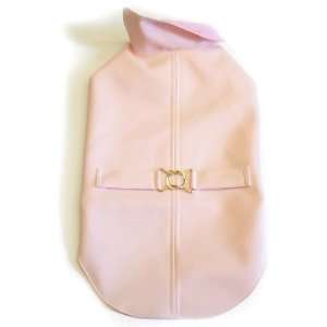   Soft Pink Size 8 Water Resistant Dog Raincoat