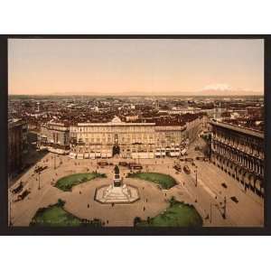   Reprint of Panorama from the cathedral, Milan, Italy